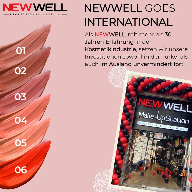NEW WELL Matte Lip Gloss Liquid Lipstick 24 Hours Hold,