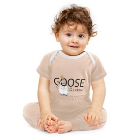 vvfelixl Baby Bodysuits Pants Sets Funny Goose Loose Short Sleeve Baby Clothes for Boys Girls 9M
