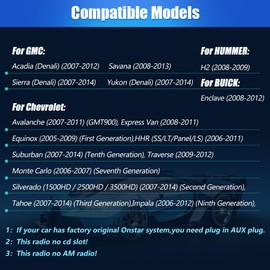 Junsun Car Radio Stereo for Chevy Silverado GMC Sierra 2007-2013, Android 13 with CarPlay Android Auto Bluetooth GPS Navigation Touch Screen Head Unit, 7 Inch IPS Screen 2GB RAM+ 32GB ROM