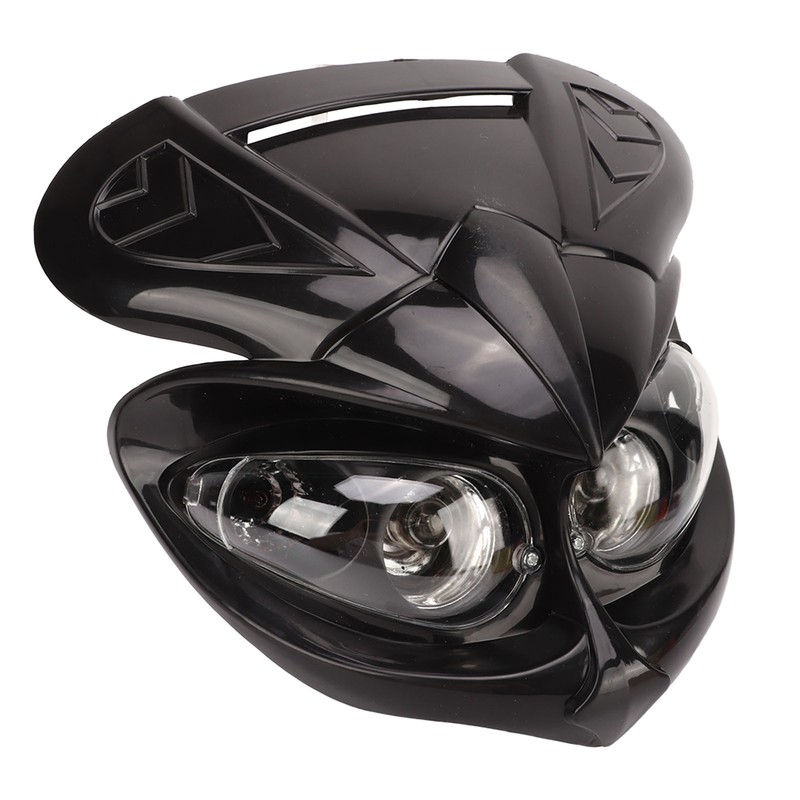 Motorcycle Fairing Head Lamp 12V Dual Headlight High Low Beam