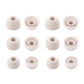 ALXCD Ear Tips Compatible with Beats Studio Buds+, S/M/L 3 Sizes 6 Pairs Soft Silicon Earbuds Replacement Tips Eartips, Compatible with Beats Studio Buds+, 6 Pairs, Ivory