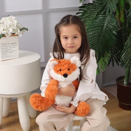 Apricot Lamb Toys Plush Yellow Fox Stuffed Animal Soft Cuddly Perfect for Child (Orange Fox,12 Inches)