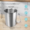 Newness Stainless Steel Measuring Jug with Handle – 3 Measuring