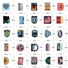 62Pcs Tennessee Sticker Kawaii Travel Waterproof Pack | Vsco City Cool Deacls Graffiti Stickers Vinyl for Water Bottle Skateboard Luggage Laptop Computer Phone
