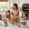 Cooling Racks for Baking, 3-Tier Stackable Wire Cooling Rack Set