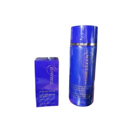 Terramar Set Facial, Exfoliante con Perla y Arroz 100g y Aceite Facial 30ml, para Todo Tipo de Piel, Azul