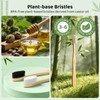 Bamboo Toothbrushes 10 Pack, BPA Free Plant Based Soft Bristle