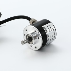 Incremental Rotary Encoder DC 5-24v Wide Voltage Power Supply 6mm Shaft Optical AB 2 Phase Quadrature Encoder 600P/R