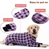 Dog Recovery Suit Full-Zipper After Post-Surgery Large Medium Dogs, Dog