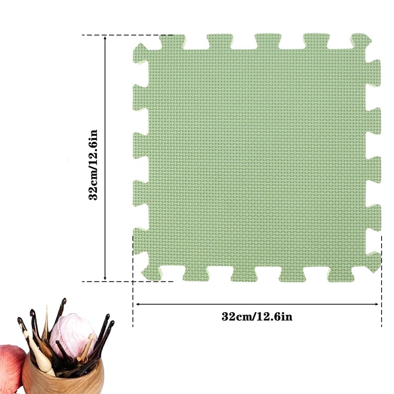 Foribyw 4Pcs Extra Thick Blocking Mats for Knitting and Crochet