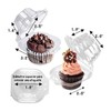 U Chef Paquete de 50 Cajas de Plastico para Cupcakes,