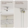 bimiti Ceiling Mounted Hanging Dry Rack, 47 Inch Space-Saving Clothes