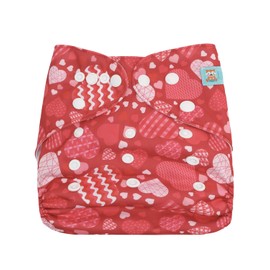 ALVABABY Baby Cloth Diapers One Size Adjustable Washable Reusable for Baby Girls and Boys 1 Pack with 2 Inserts YX227-2T