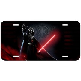 Darth Vader with Lightsaber Aluminum Novelty Tag Car License Plate