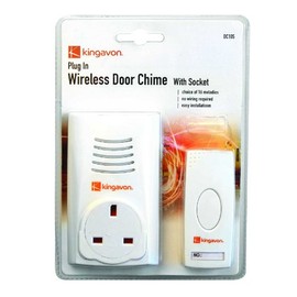 Kingavon BB-DC105 Plug-in Wireless Door Chime with Socket