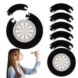 Rppiup 3cm Thick Dart Board Surround Ring, 5pcs Splicing EVA Dartboard Surround, Dartboard Wall Protection Board, Dart's Surround for All Standard Size Dartboards, Prevent Wall Damage for Dart Lovers