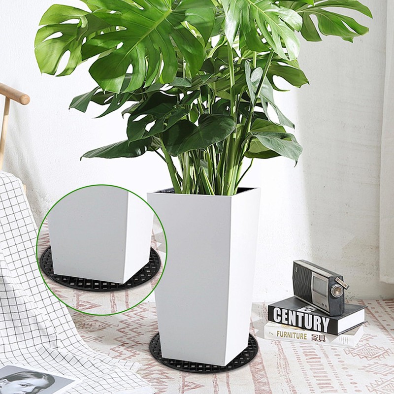 KUKLIPJIM 30 Pack Plant Pot Elevators 11.8 Inch Plastic Plant