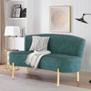 ALISH Upholstered Loveseat Settee Small Sofa Couch Modern Accent Sofa