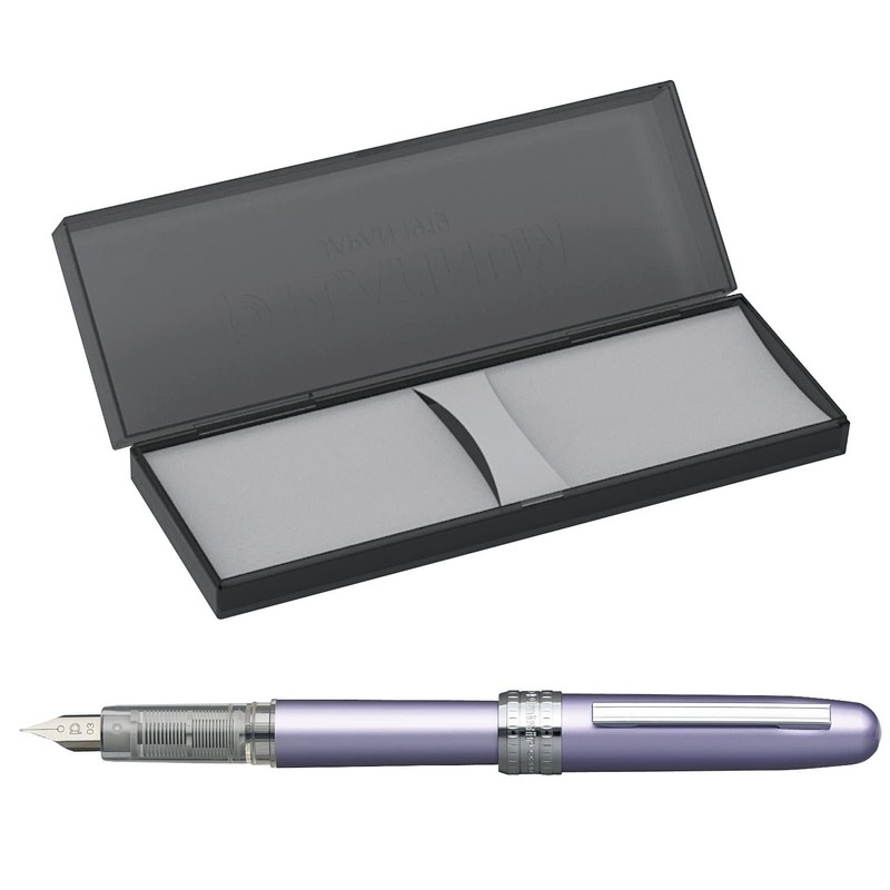 PLATINUM Plaisir PGB-1000#28 Fountain Pen/Nib Thicknesses: Fine/Colour: Purple/Handmade/Plastic Packaging/Fountain Pen