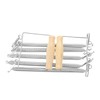 Mipcase Portable Chest Expander Wooden Handle and Removable Springs for