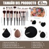 47 Piezas Set Brochas para Maquillaje Profesional, Juego Multifuncional de
