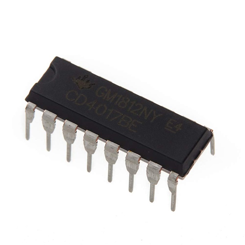Bridgold 20pcs CD4017 Decimal Counter with Ten decoded outputs Pulse