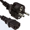 Euro 2-Pin Schuko Plug Power Cord for IEC C13 Plug