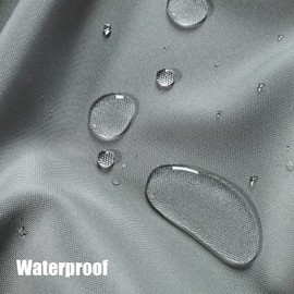 BONZER Outdoor Curtains for Patio Waterproof Thick Privacy Grommet Sunlight Blocking Outside Curtains for Porch Pergola Gazebo Deck, 1 Panel, 84W x 120L inch, Grey