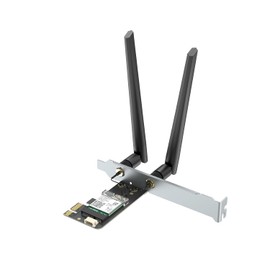 QFly Tarjeta WiFi 6 PCIe para computadora, Bluetooth 5.2, chip AX200NGW, adaptador inalámbrico de doble banda con MU-MIMO, OFDMA, latencia ultrabaja y soporta Windows 11/10 (64 bits)