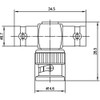Telegärtner BNC-T-STUECK 50 OHM L.C. (F-M-F)