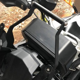 Aramox Soporte de Navegación GPS para Motocicleta, Soporta Teléfono Móvil, Aleación de Aluminio, Negro, Montaje para F750GS y F850GS (2017-2020)