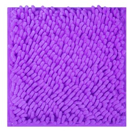 Gosodeny 10'' Locker Rug Purple School Cute Decor with Anti-Slip Backing Chenille Material Furry and Cute Style Locker Accessories