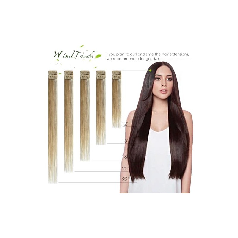 Extensiones de cabello con clip WindTouch Extensiones de cabello humano