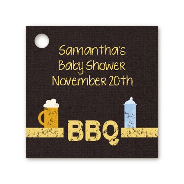 Candles and Favors Beer and Baby Talk - Personalized Baby