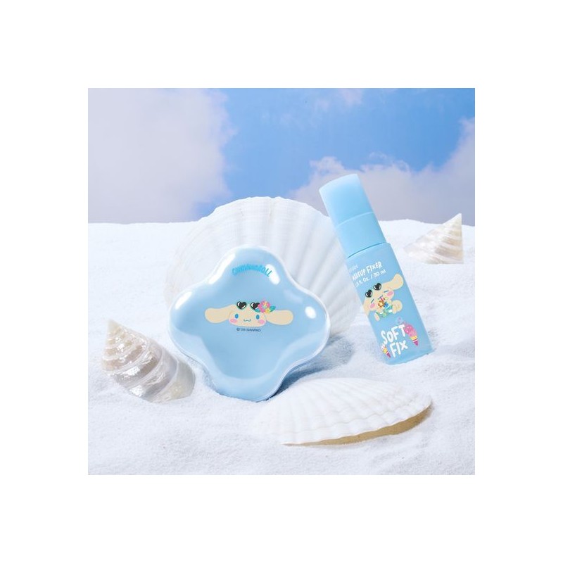 ETUDE [Tanning Cinnamoroll] Cloud Filter Cushion (+Makeup Fixer 30ml, Puff)