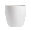 Root and Stock Napa Round Cylinder Fiberglass Planter, White, 18