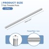 sourcing map 2Pcs M6-1.0x140mm Fully Threaded Rods, Threaded Rods Bar