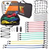 Wellmax Premium Bungee Cord Set with Heavy Duty Hooks and