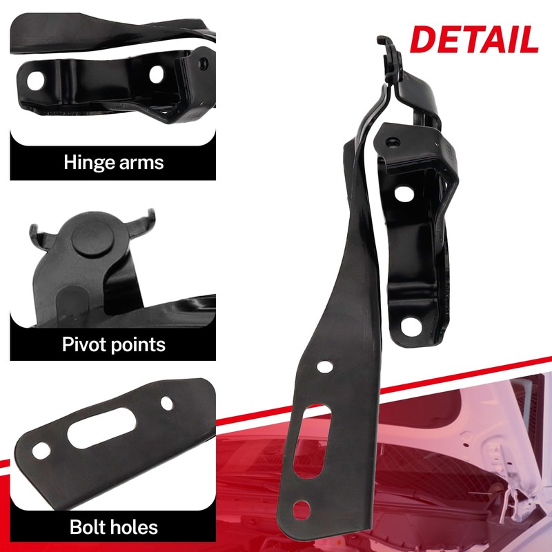 1 Pair Front Left And Right Hood Hinge Set for