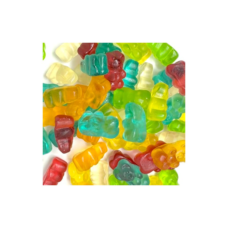 Gummy Bears Bulk Bag Dye Free Candy, Halal Gummies Fruit