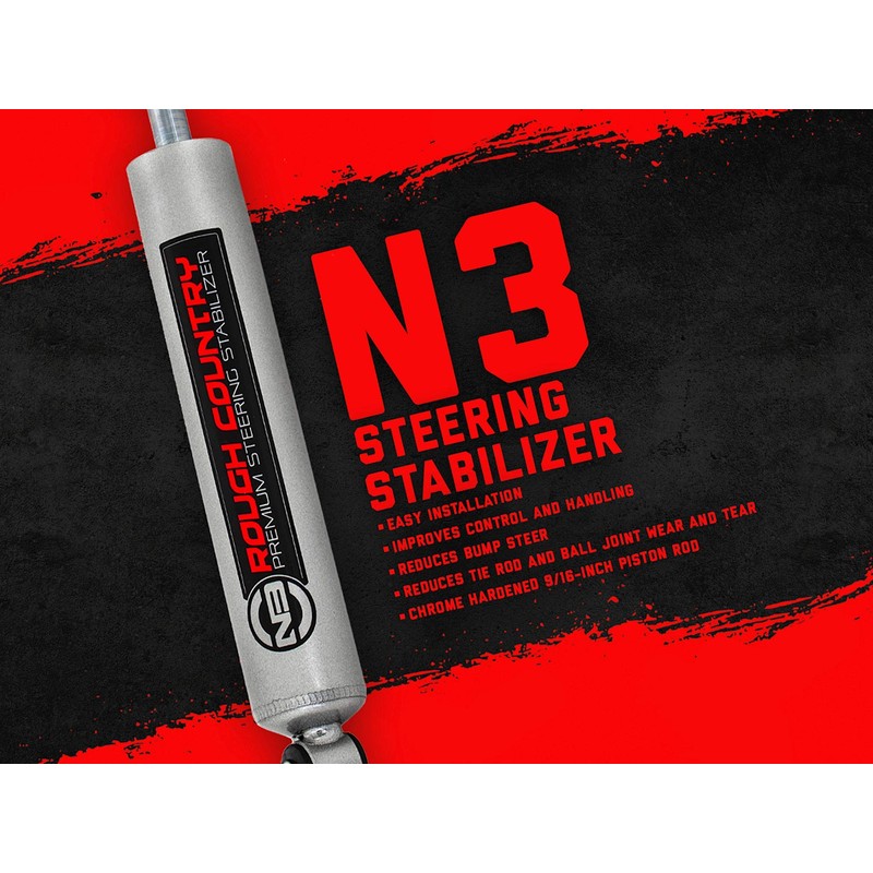 Rough Country N3 Steering Stabilizer for 1999-2004 Ford Super Duty