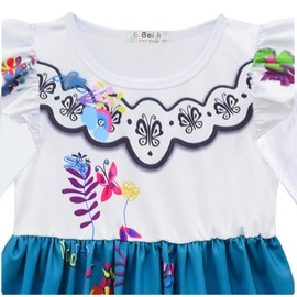 Choadam Mirabel - Vestido de princesa para niñas y niños pequeños, vestido de princesa Isabella, 2t 4t 6t, Mirabel, 18 meses