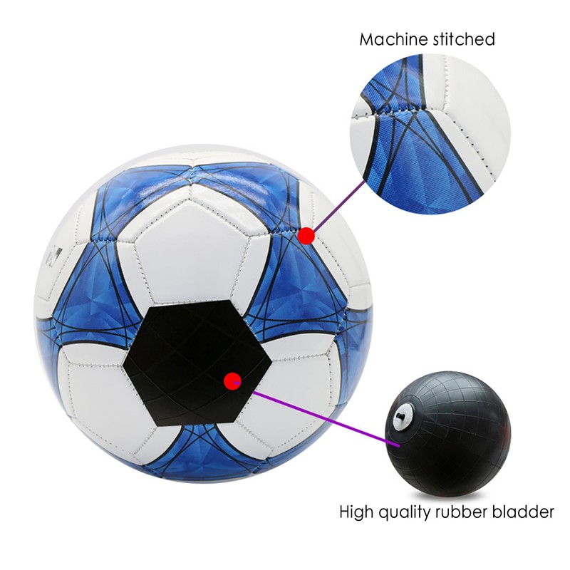 Size 5 Soccer Ball for Youth Machine Stitched Football with