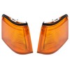 HECASA Amber Marker Lights Lens Compatible with 1987-1988 Oldsmobile Cutlass