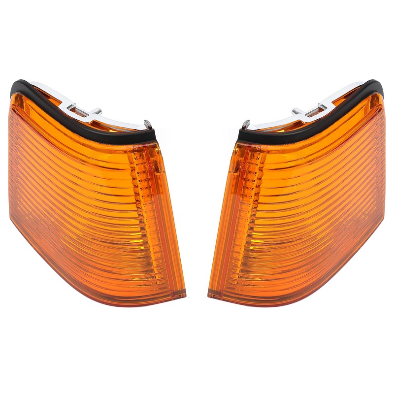 HECASA Amber Marker Lights Lens Compatible with 1987-1988 Oldsmobile Cutlass