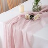 Chuqing Chiffon Table Runner, Pink, Thin Decorative Fabric, 70 x