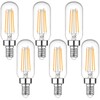 E12 Candelabra Edison Bulbs 60 Watt Equivalent, T6 6W Dimmable