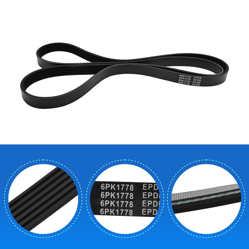 Engine Serpentine Drive Belt Fits for Hyundai Elantra Kona Tucson