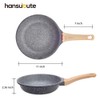 hansubute Induction Nonstick Frying Pan,Light Weight Skillet,Healthy Non Toxic Omelet