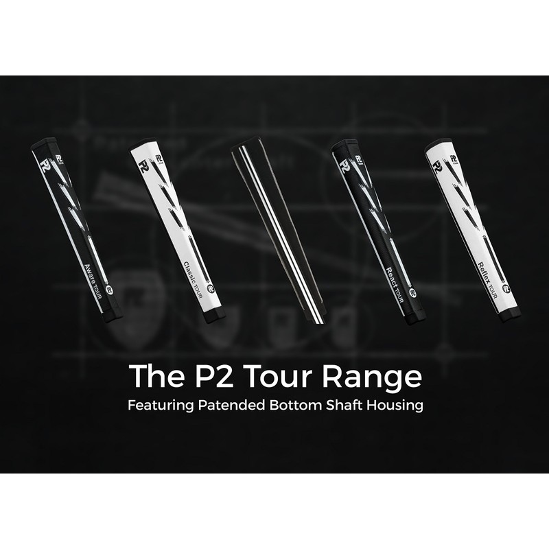 P2 Aware Tour Putter Grip White